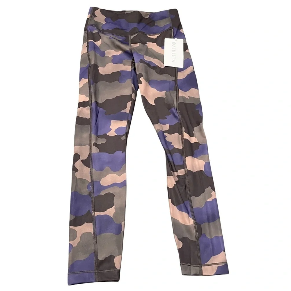 Athleta Ultimate‎ Stash Pocket Printed 7/8 Camo Tight Pants Leggings Size XS